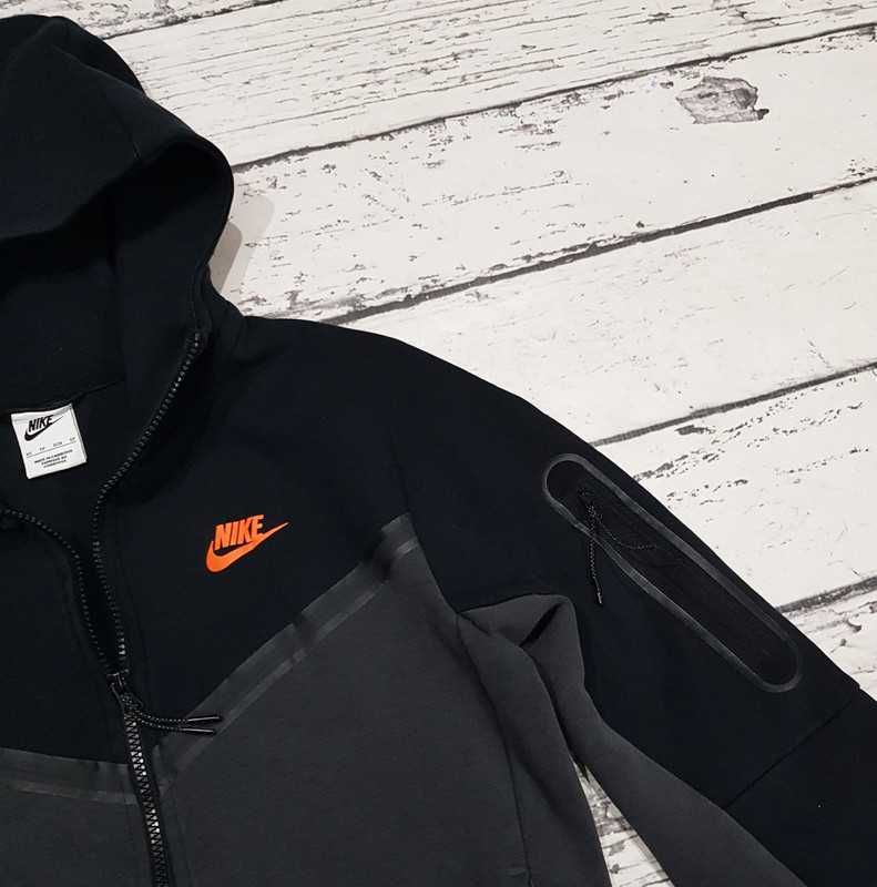 Nike * Tech Fleece * bluza z kapturem * rozpinana * męska * XS
