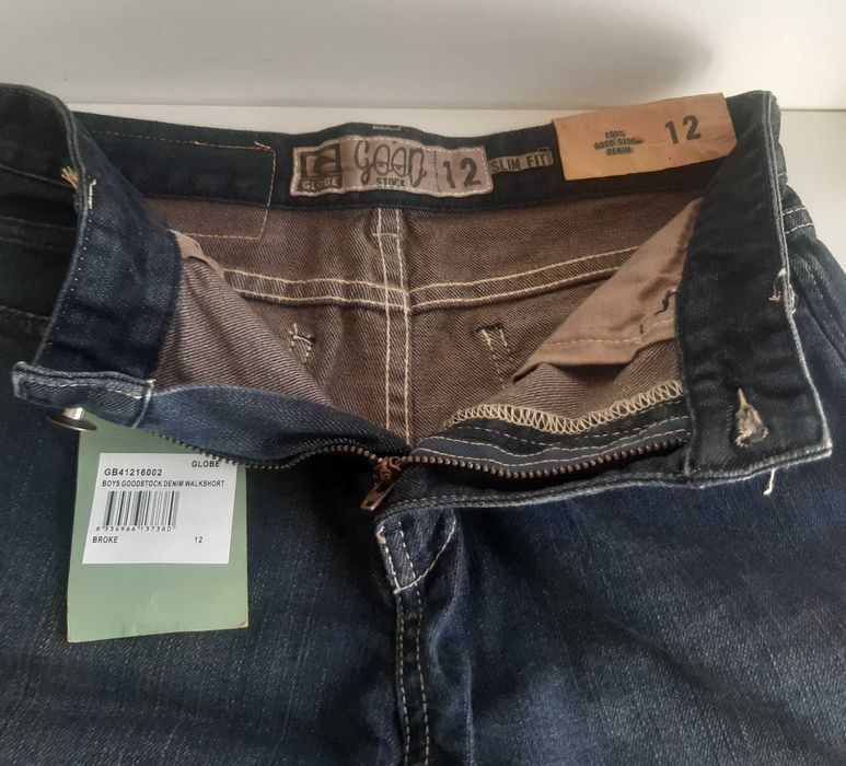 Calções Ganga Criança Rapaz Shorts Novos Globe Goodstock Slim Fit 12