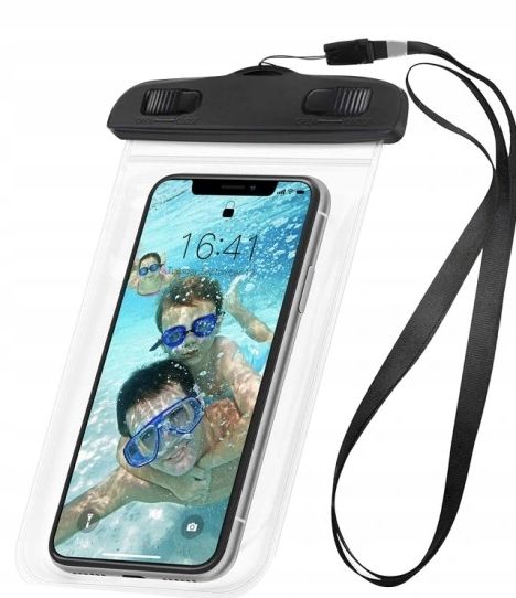 Etui wodoszczelne telefon do 6,9" basen plażę pokrowiec dokumenty