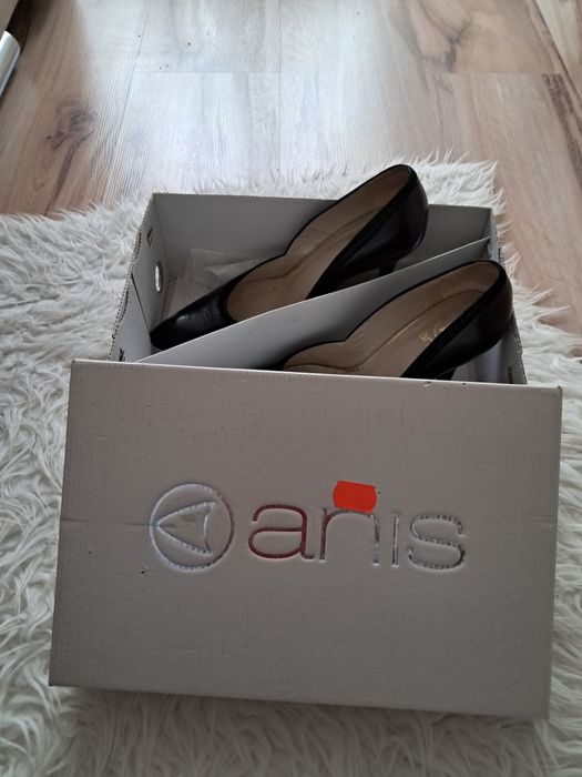 Czarne szpilki skóra naturalna