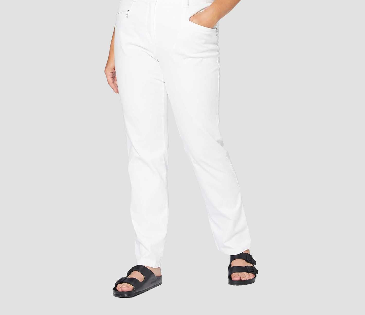 Білі джинси великого розміру на високий зріст