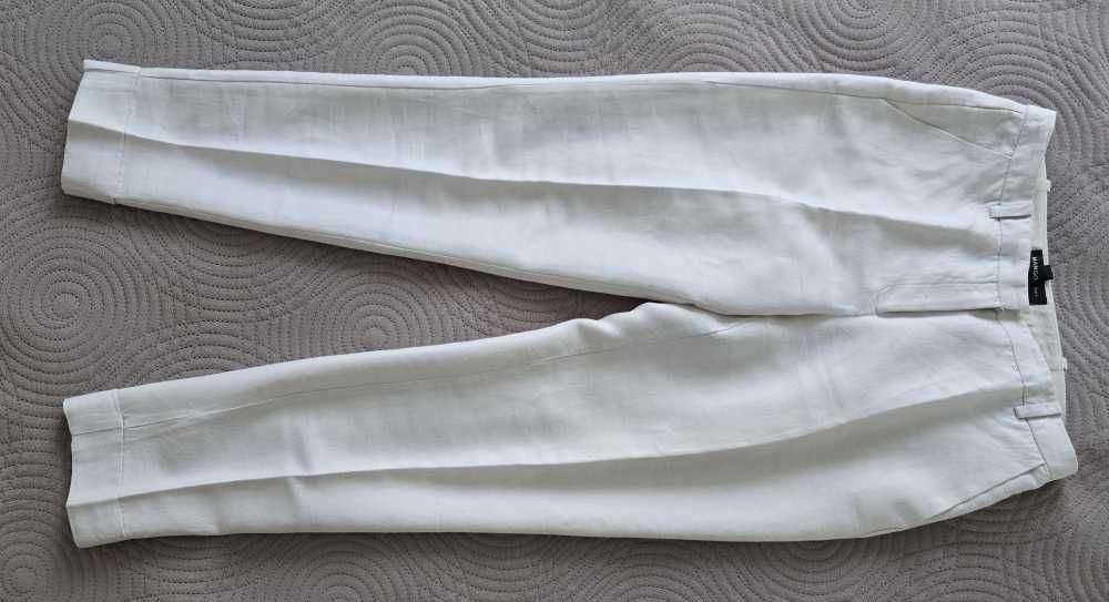 Spodnie cienkie lniane Mango 34 len