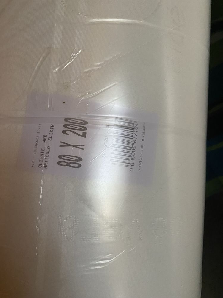 colchões viscoelásticos  na embalagem