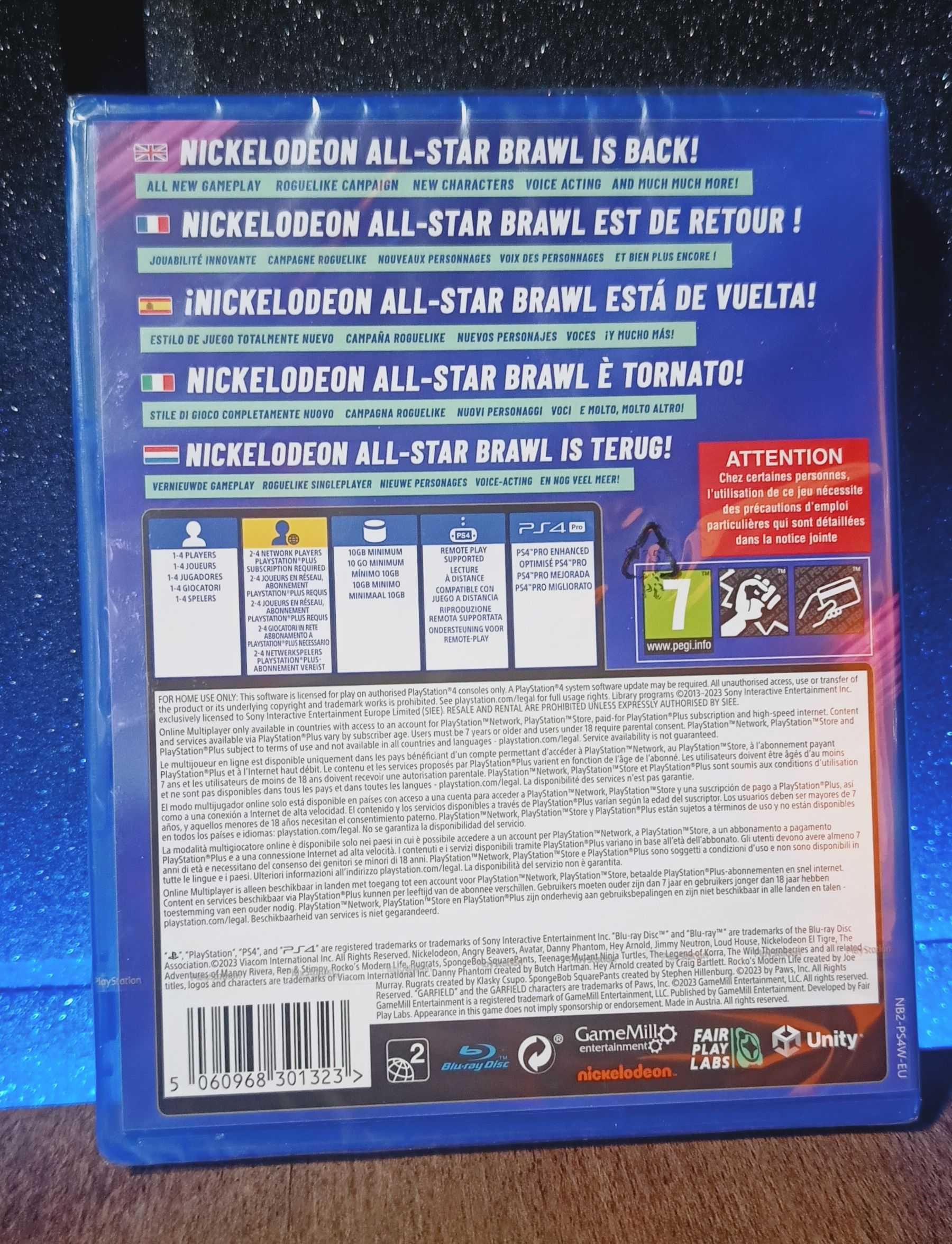 Nickelodeon All-Star Brawl 2 PS4 / PS5 - unikat, bijatyka, Spongebob