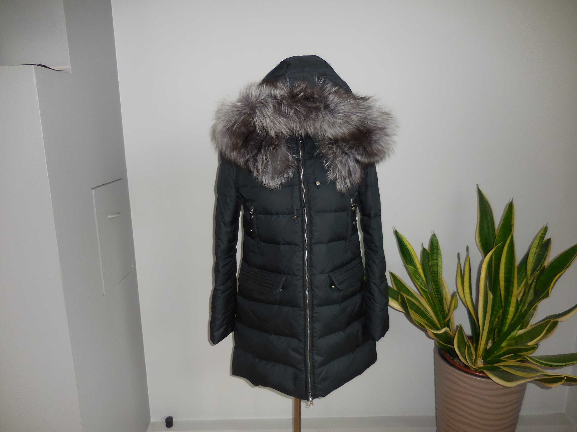 MissFofo Puchowa  Naturalny Srebny Jenot J,Nowa L urlop 21,12-10,01