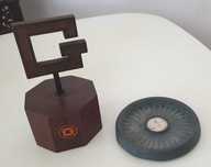 Estatueta 1o. Prémio Galardão GARANTIA Seguros Metal Madeira 1973