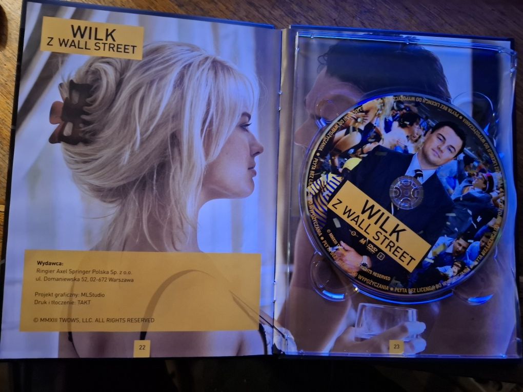 DVD booklet Wilk z Wall Street / MMXIII WOW/ Lektor PL