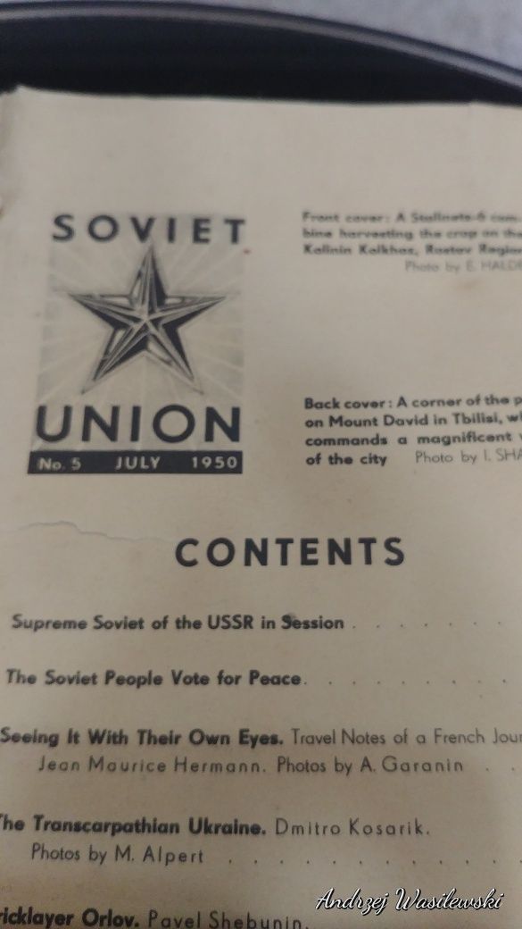 Stara gazeta Soviet Union 1950
