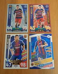 Karty piłkarskie panini fifa 365 topps match attax Leo Messi
