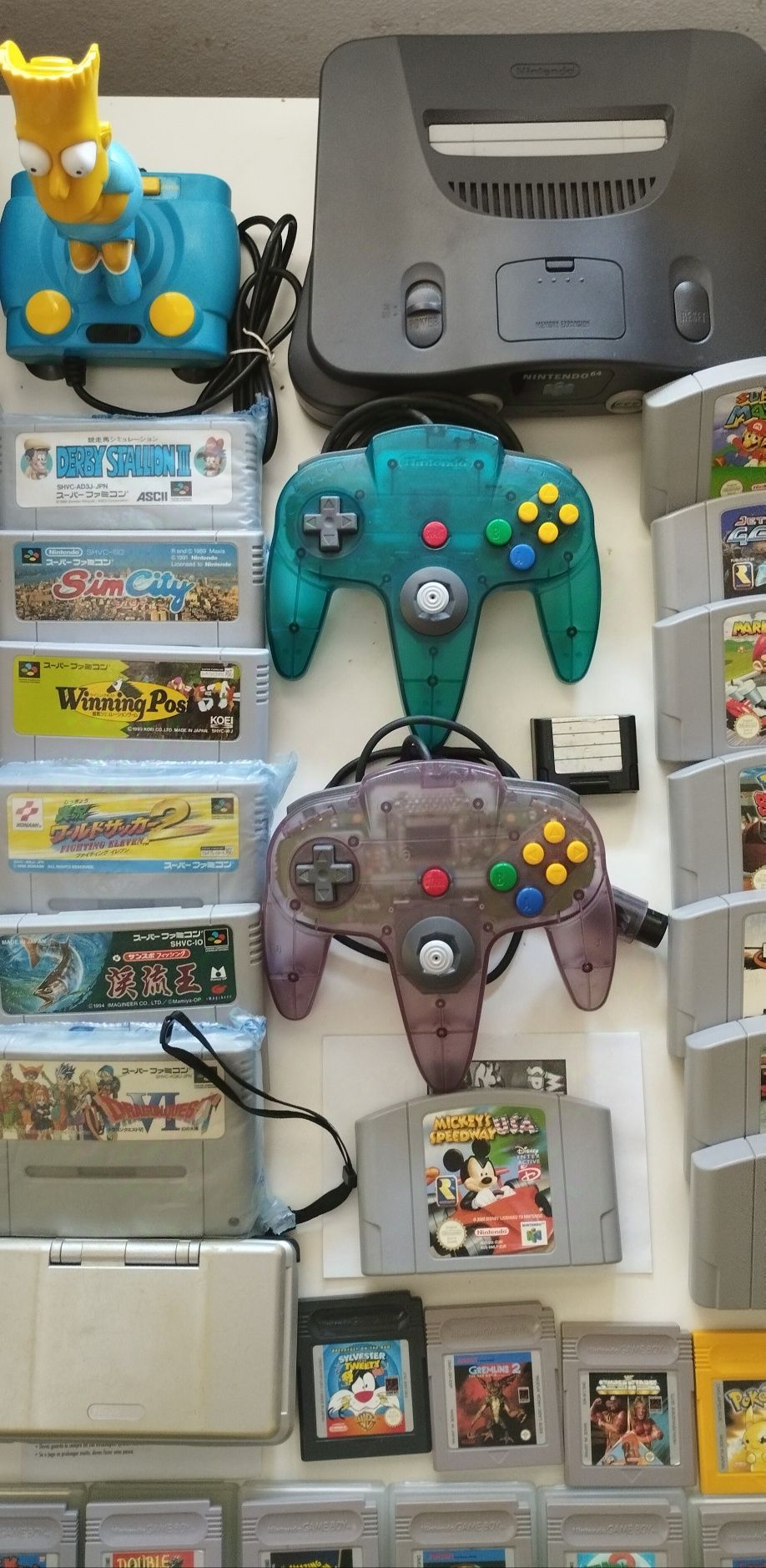 Nintendo Nes , Gameboy , Gamecube , Wii , Pokémon , Famicom , Snes etc
