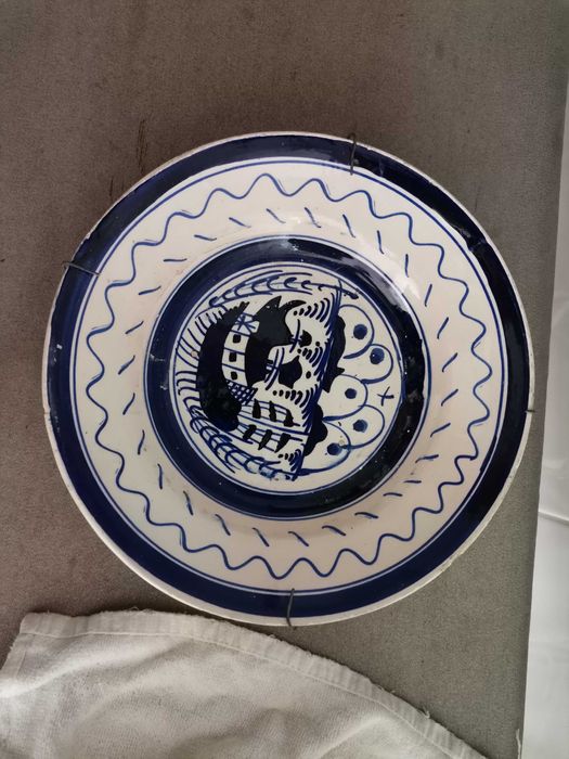 Sanefa com 3 pratos antigos (1metro)