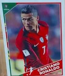 cromo Fome de vencer Cristiano Ronaldo Panini