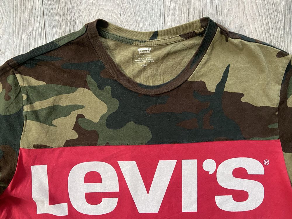 Футболка Levis милитари камуфляж пиксель p.M-L Оригинал