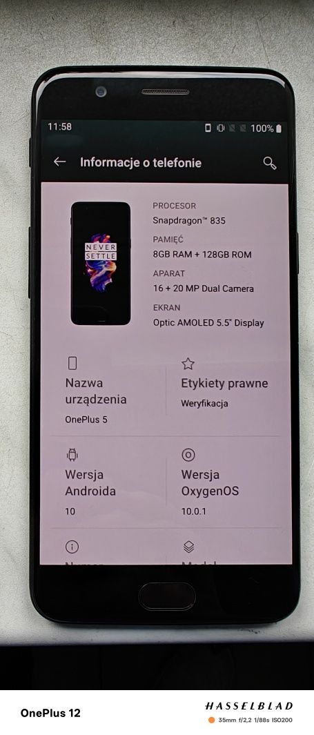 Smartfon OnePlus 5