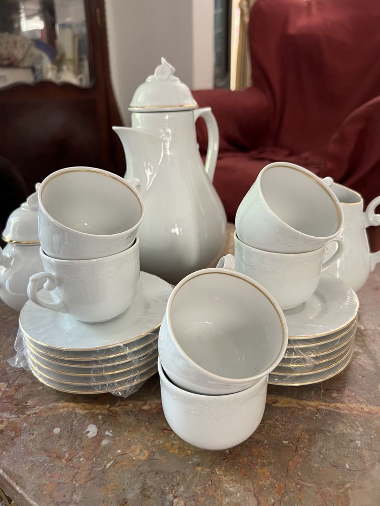 Serviço de café 15 peças Porcelanas da Batalha