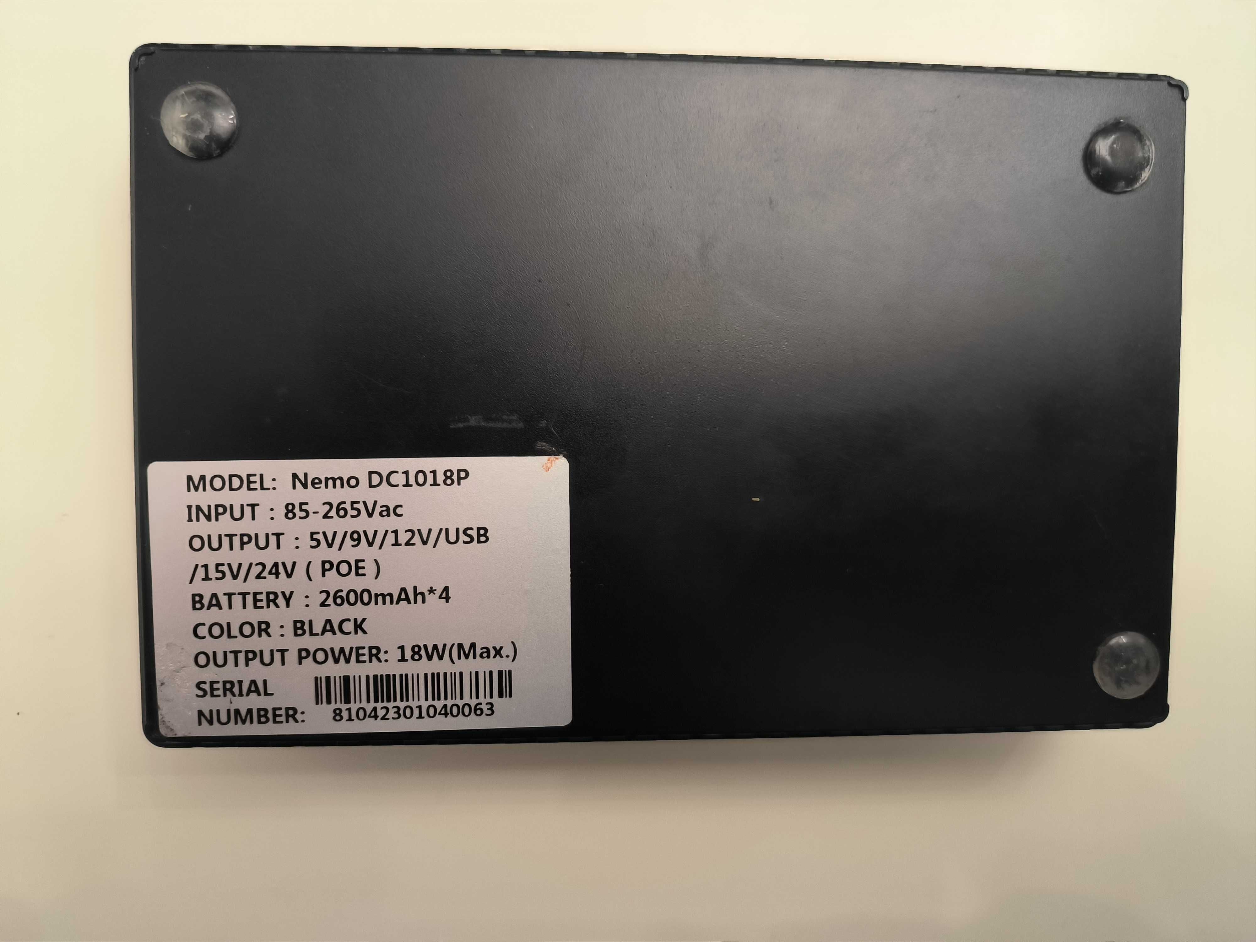 ДБЖ для роутера UPS DC1018P 10400 mAh (5V/9V/12V) 18W