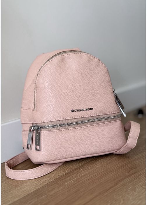 Оригінальний рожевий шкіряний рюкзачок Michael Kors Mini! Ідеальний!
