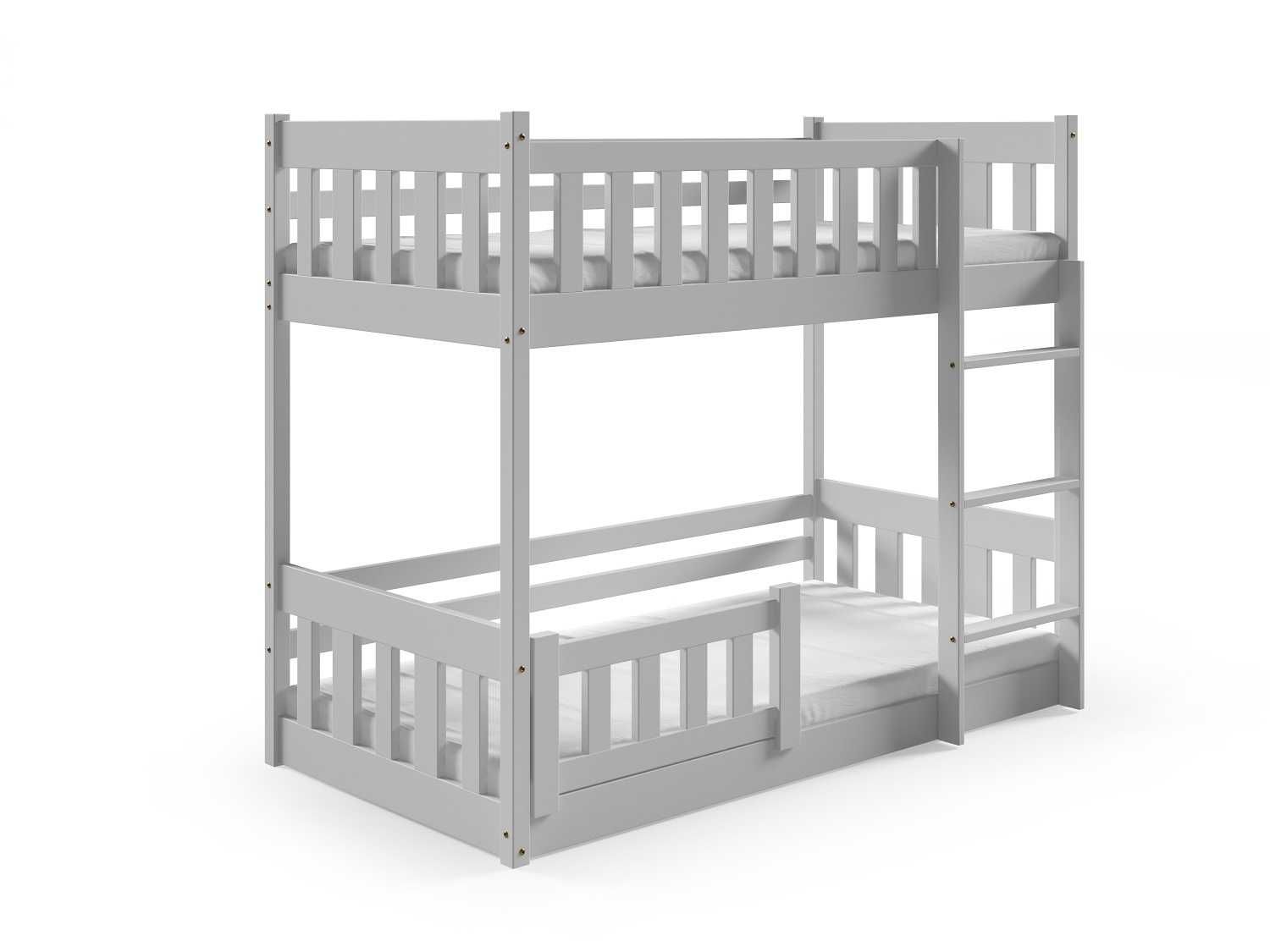 Dziecięce łóżko piętrowe LILA SLIM z drewna sosnowego 160x80