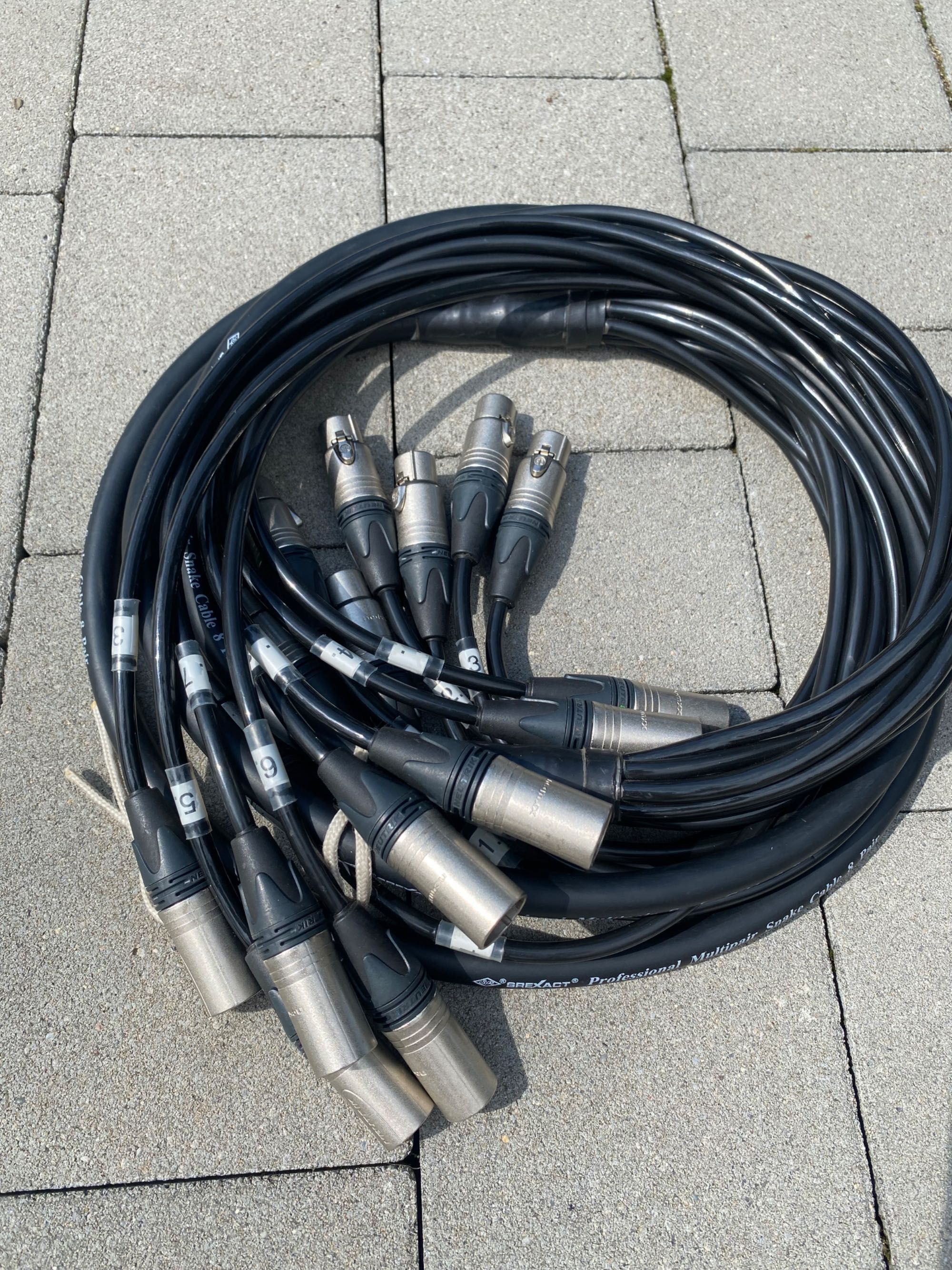 Kable wieloparowy jack duży. audio