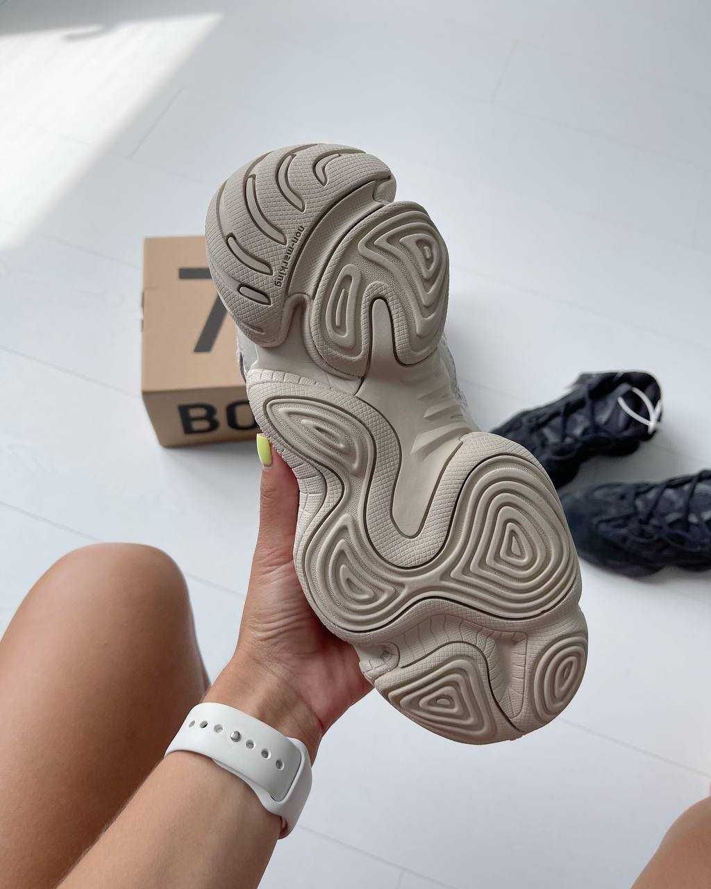 Кроссовки Adidas Yeezy 500 Blush Black / Адидас Изи 500 беж 37 38 39