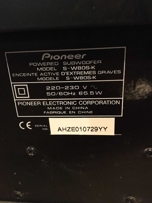 Subwoofer AKTYWNY Pioneer S-W80S