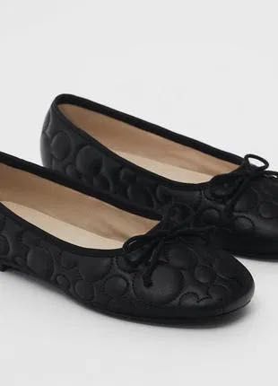 Красивые школьные  туфли для девочки  балетки 37 размер Zara