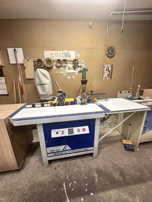 Кромкооблицювальний верстат PF-21 (клейет і фрезерує), Z-Group