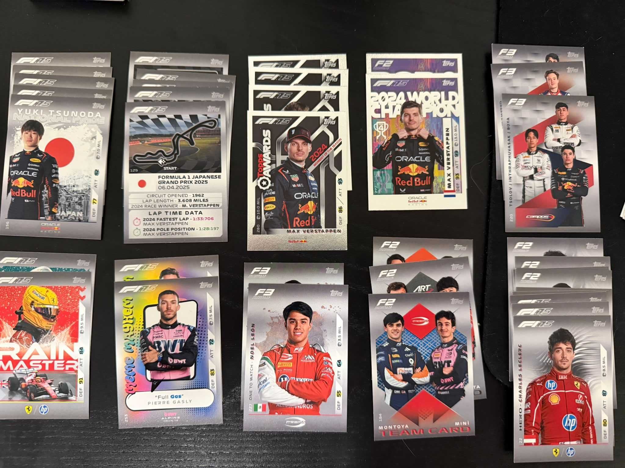Cartas Topps F1 turbo attax 2025