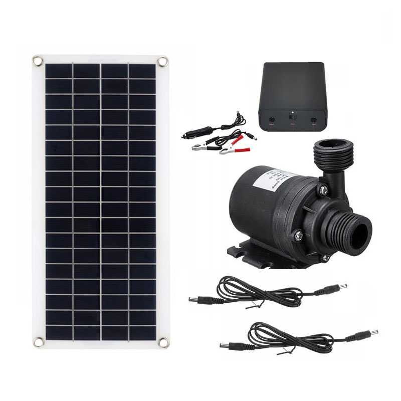 Kit Bomba De Água Solar, Painel Solar Lagoa, Aquário, 12V, 100W