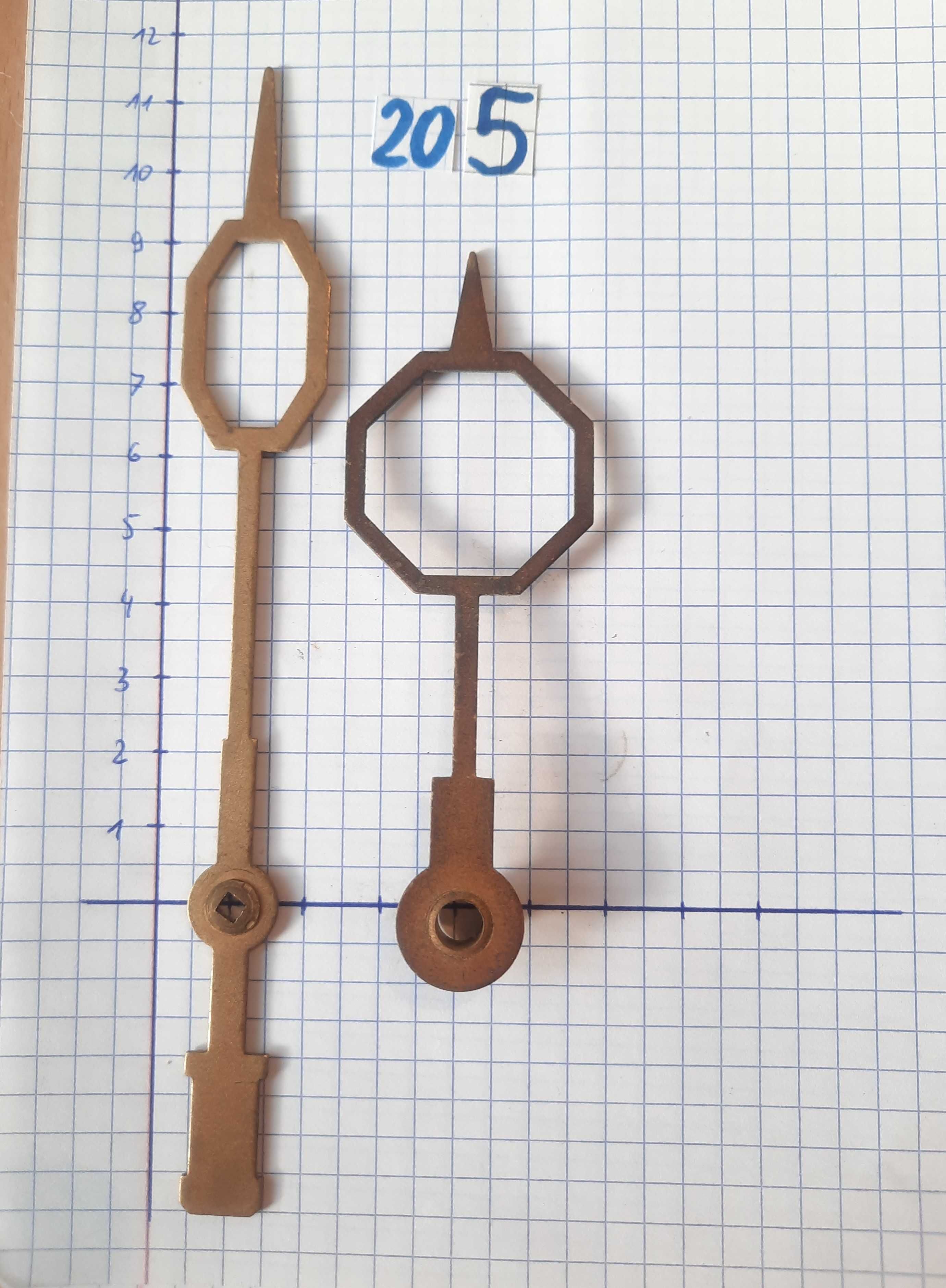 205 Wskazówki zegara komplet 2x2mm 6mm