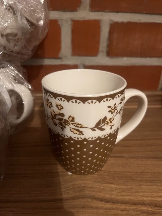 Filiżanka kubek retro vintage ceramika (jak bolesławiec