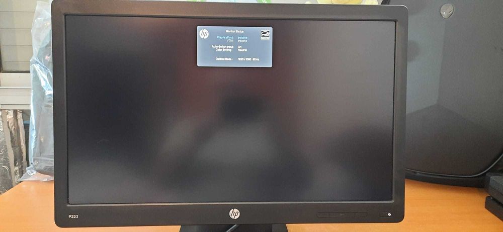 Monitor HP 22"P ProDisplay P223 FULL-HD-LED|1920x1080|VGA/DP|Preto