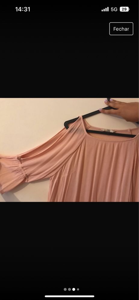 Blusa rosa bebé