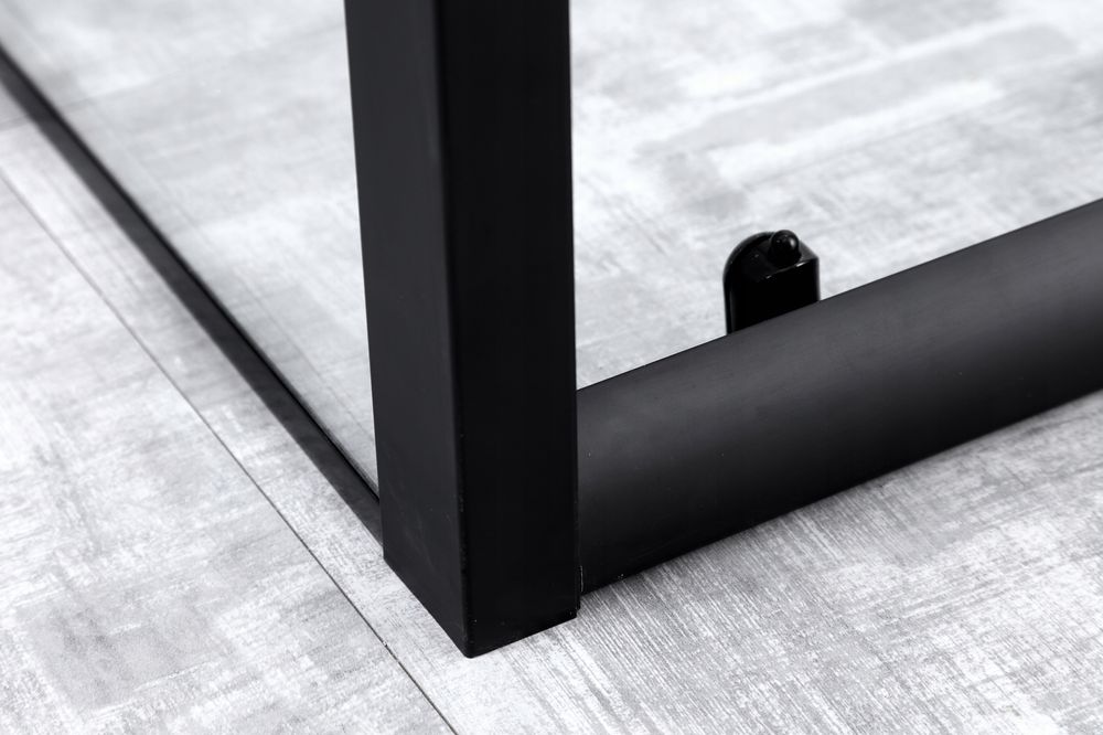 Kabina prysznicowa Przesuwna Czarna 100 x 80 + Brodzik 14 Cm + Syfon