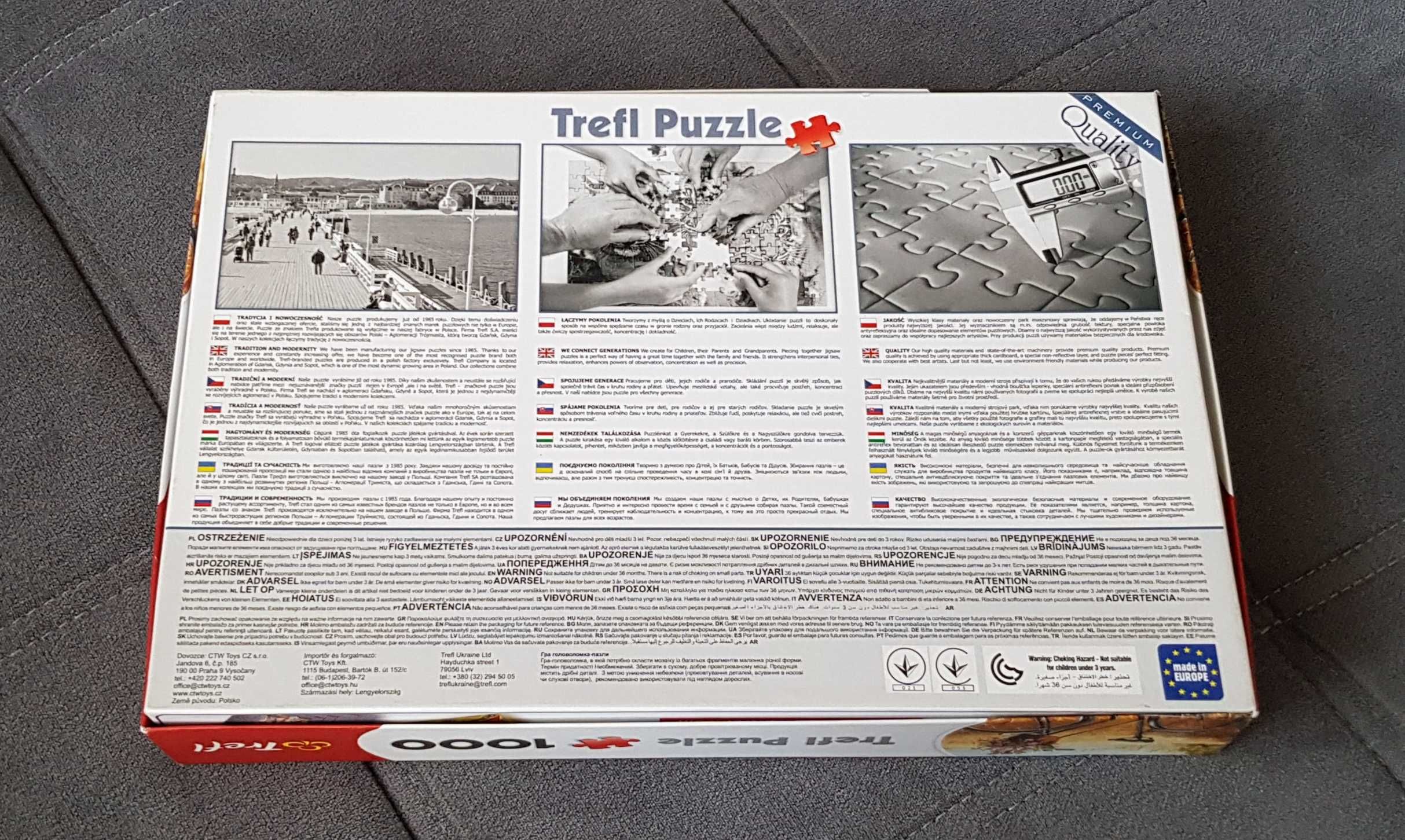 Puzzle Trefl 1000 | Rower | Stan idealny