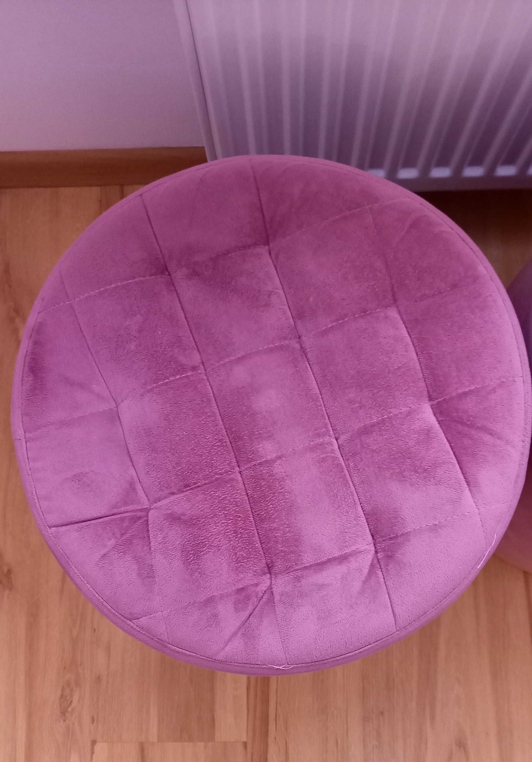 Puffy welurowe 2 sztuki