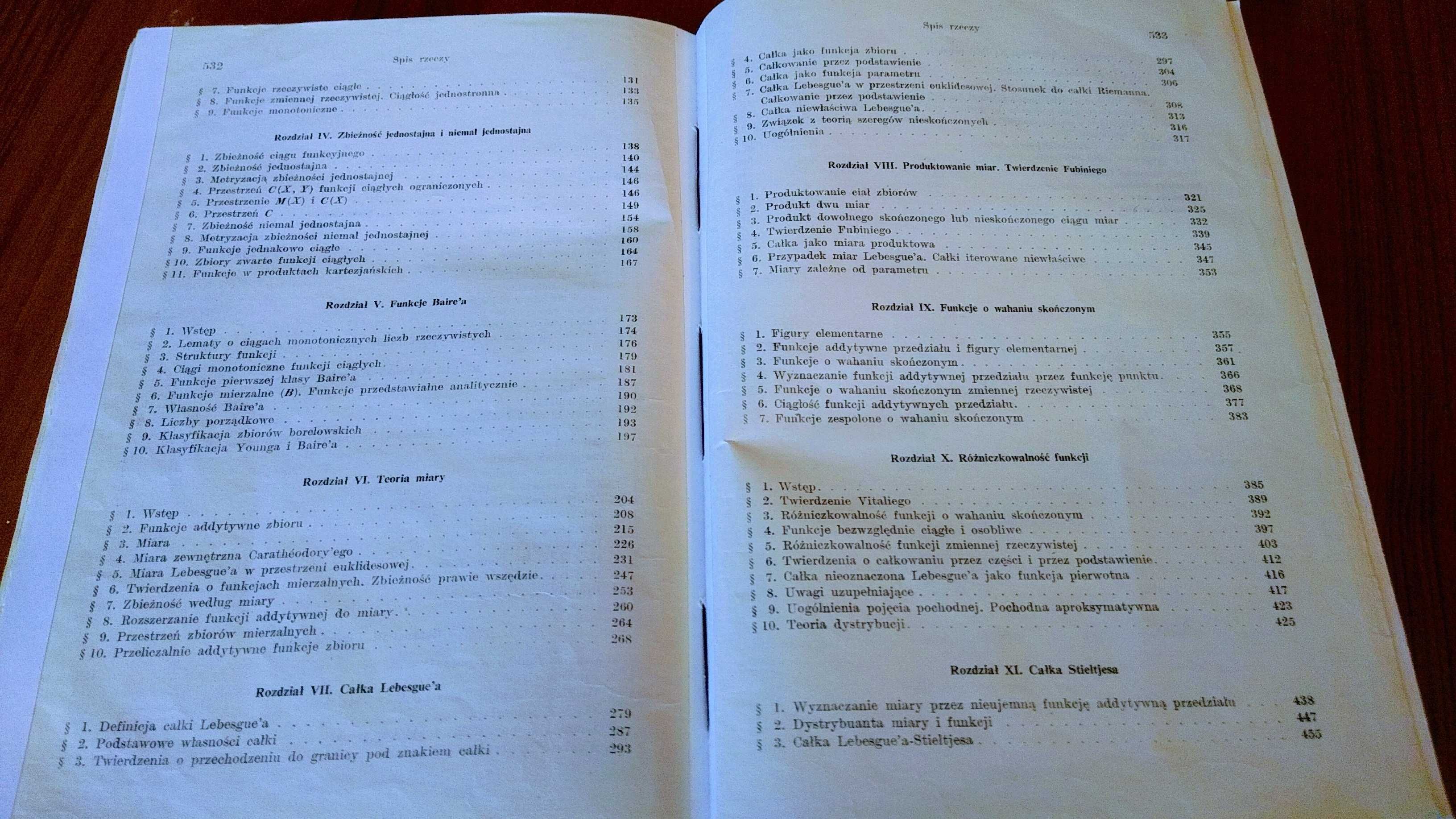 Funkcje rzeczywiste Tom 1, 2  Monografie Matematyczne 35 37 Sikorski