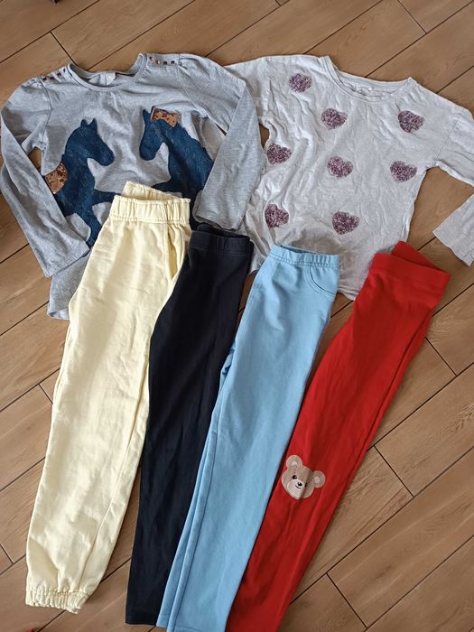 Legginsy,koszulki ,spodnie 7/8 lat
