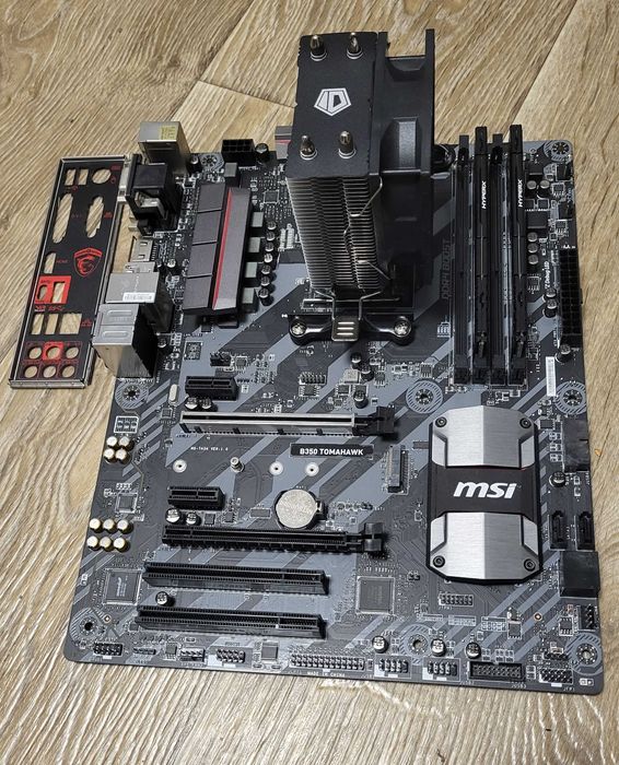 Комплект Ryzen 5 2600+msi b350 Tomahawk+16gb ddr4+Башня Socket AM4