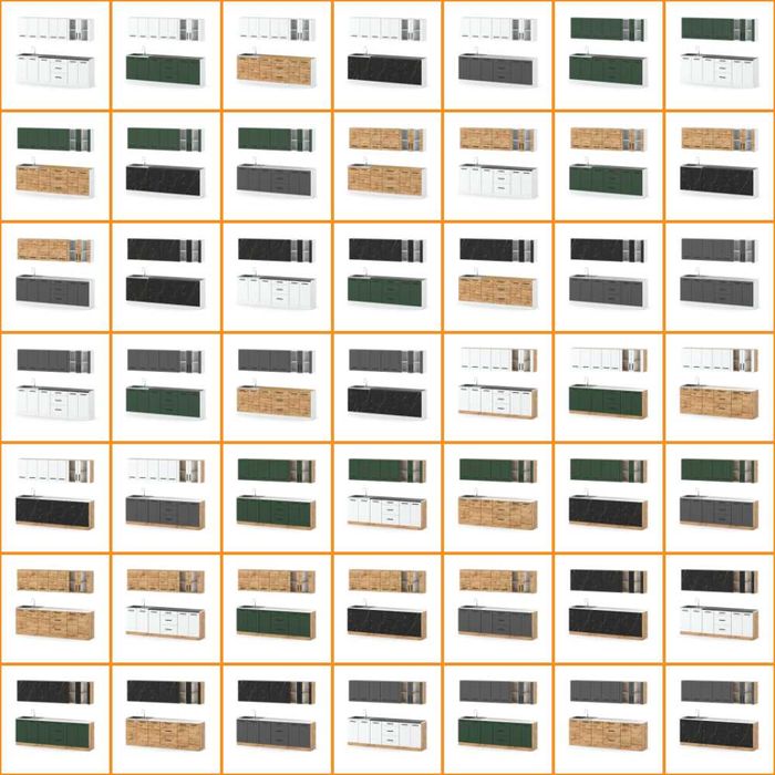 Kuchnia Nowoczesna Remino 2.6m Zestaw Komplet Modułowy Z Blatem Duży