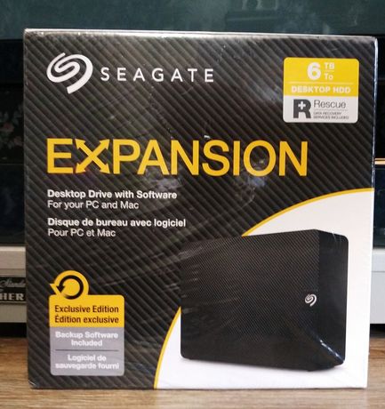 USB HDD Seagate expansion 6 TB Внешний жёсткий диск НОВЫЙ