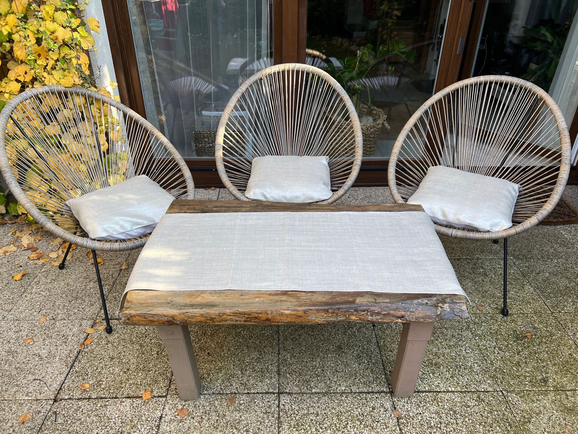 Efektowne pokrowce / poszewki na poduszki, len 100%, 6 sztuk