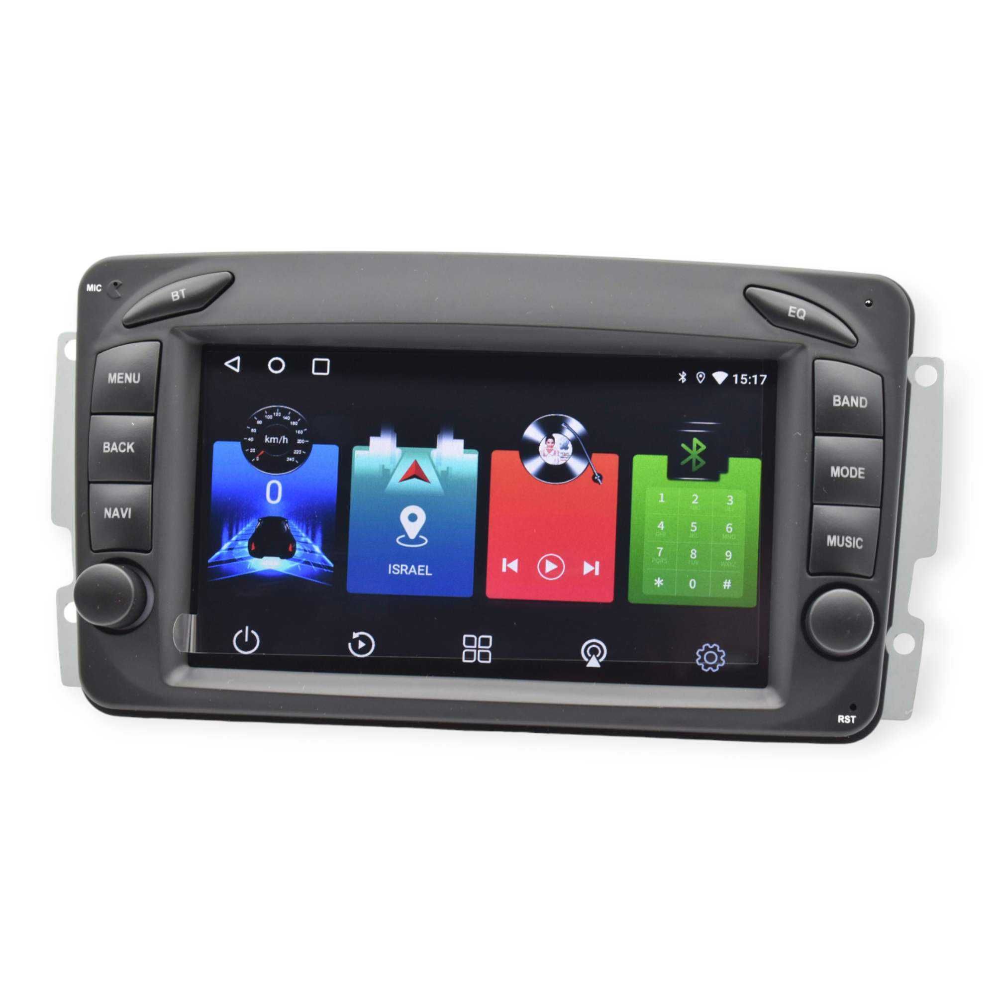 Radio 2 DIN Android Mercedes Benz A C G CLK - W209 W203 Novo Garantia