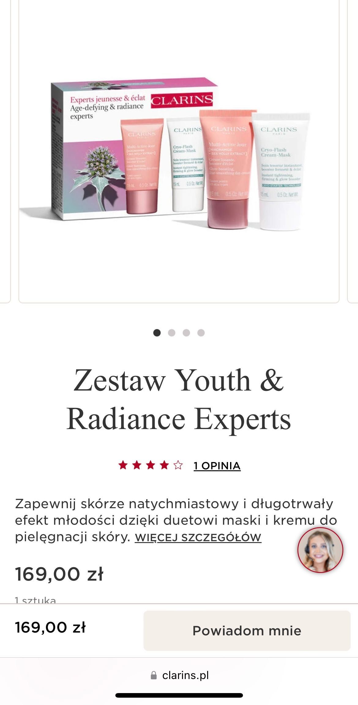 Clarins zestaw Cryo-Flash Cream Mask Multi Active Jour 2x 15 ml