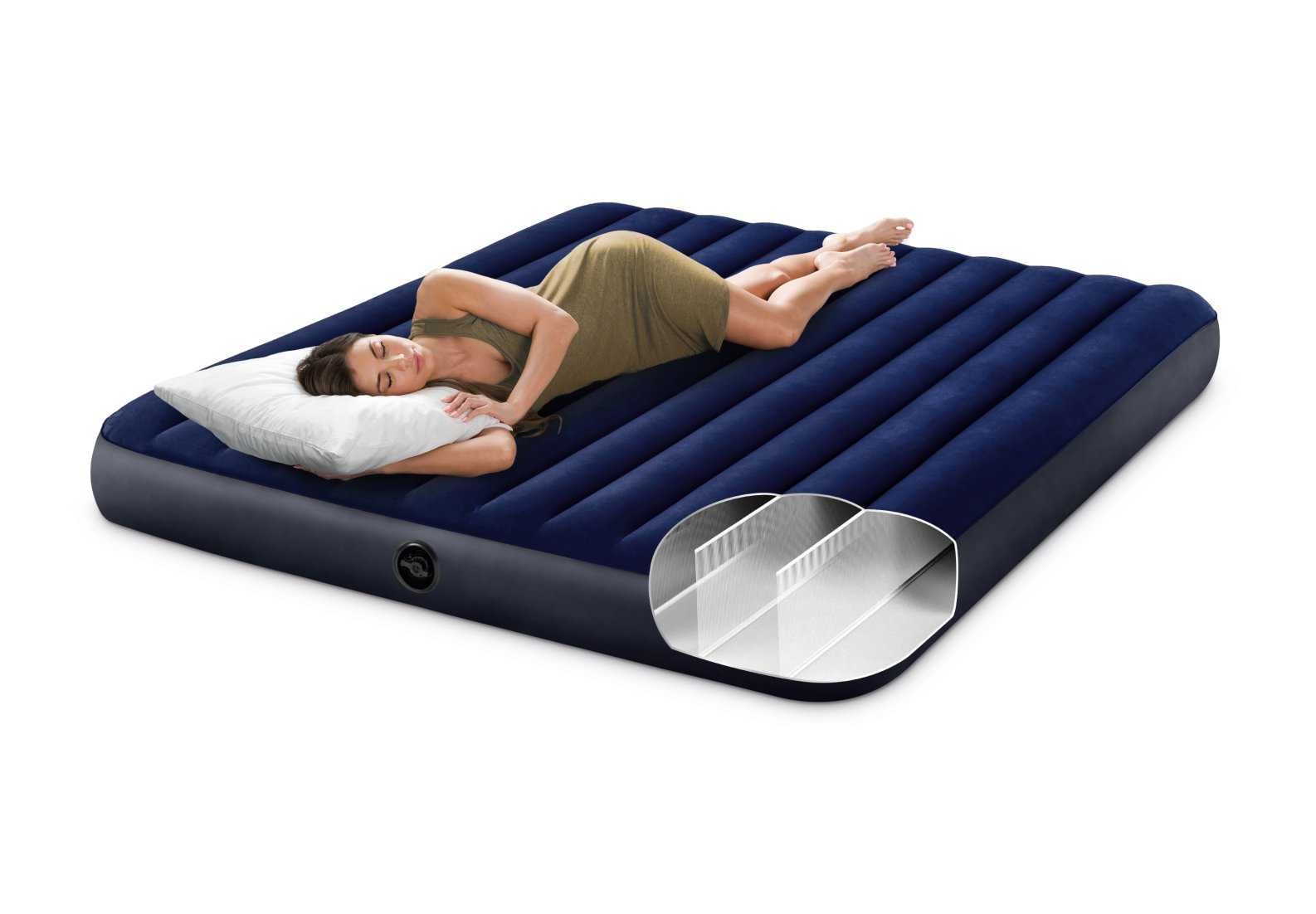 Materac dmuchany łóżko 2-3 osobowy 203x183cm INTEX 64755 super cena