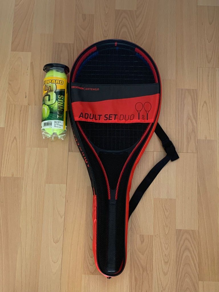 Conjunto de 2 raquetes de tênis adulto