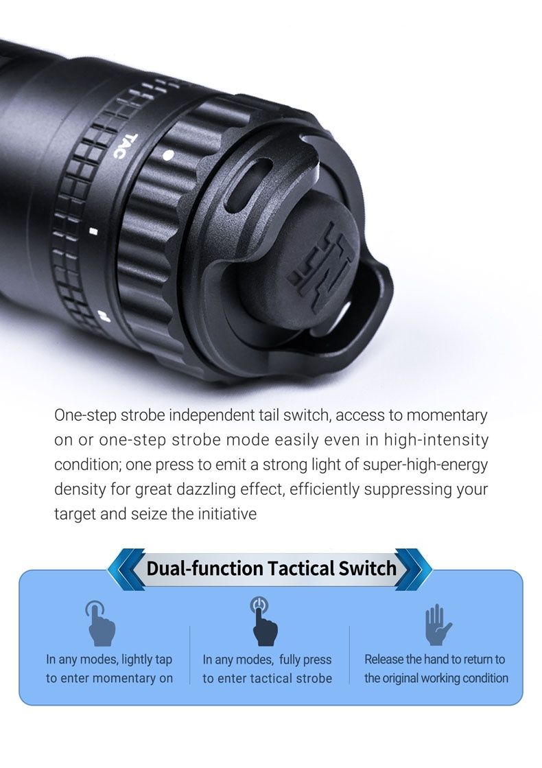Nextorch T10L Тактический Фонарь 500 Люмен/1100м / 5000 mAh / IPX7