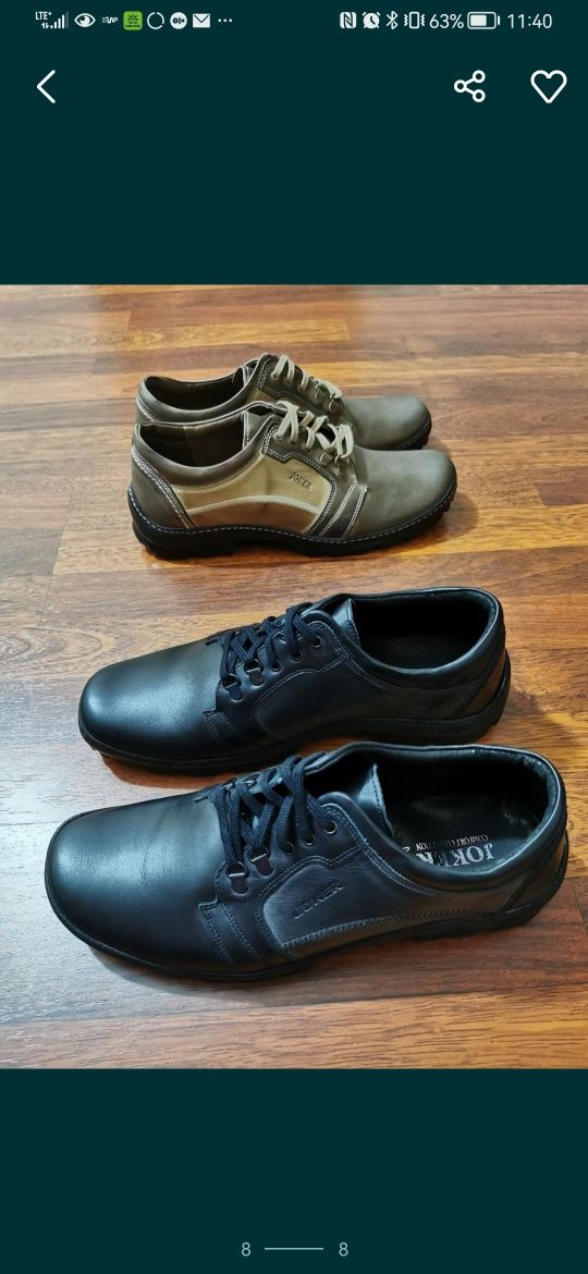 Joker Skórzane Buty Męskie Lekkie Wygodne