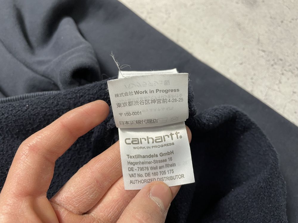 Мужская Кофта Свитшот Carhartt WIP Оригинал Большой Логотип S-M
