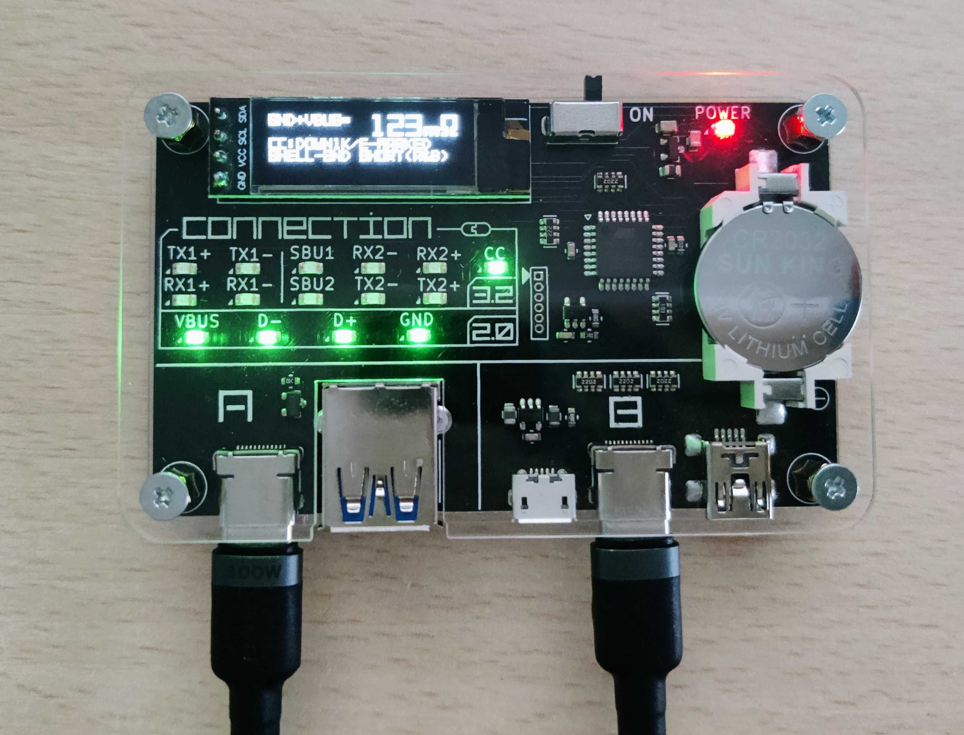 Проф. тестер кабелів BitTradeOne ADUSBCIM USB CABLE CHECKER 2 Японія